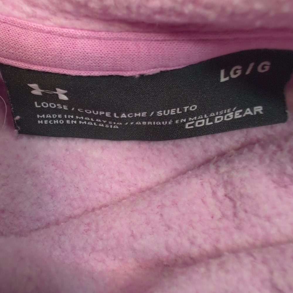 Under Armour Sweatshirt Womens L Pink Hoodie Coldgear Loose Realtree Camo - Picture 6 of 11
